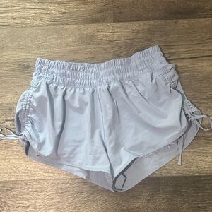 OFFLINE By Aerie Ruched Hot Stuff Short Size Small 
Monaco Blue